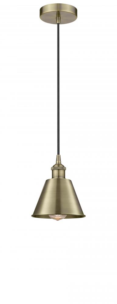 Edison - 1 Light - 7 inch - Antique Brass - Mini Pendant