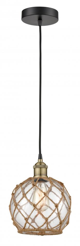 Edison - 1 Light - 8 inch - Black Antique Brass - Mini Pendant