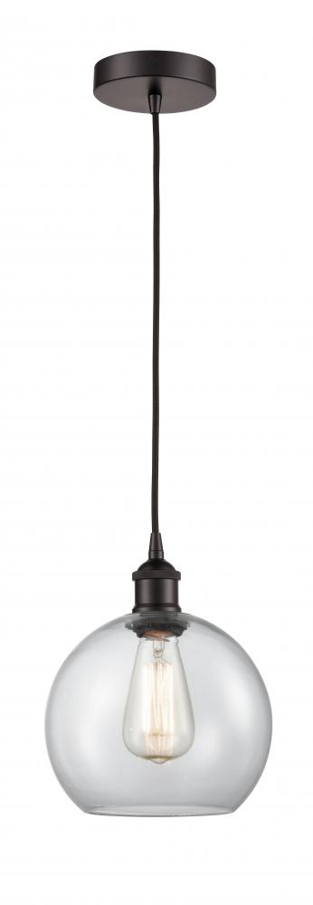 Athens - 1 Light - 8 inch - Oil Rubbed Bronze - Cord hung - Mini Pendant