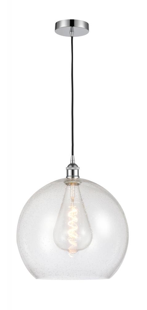 Athens - 1 Light - 14 inch - Polished Chrome - Cord hung - Pendant