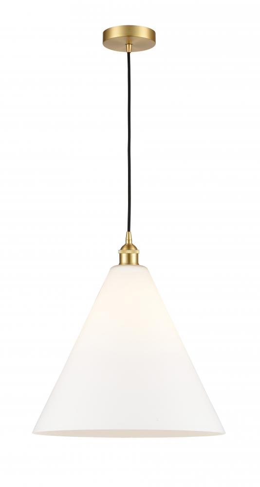 Berkshire - 1 Light - 16 inch - Satin Gold - Cord hung - Pendant