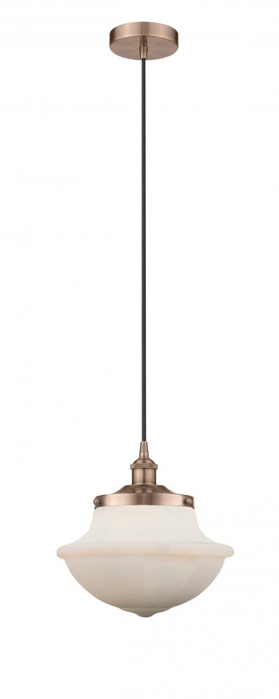 Oxford - 1 Light - 12 inch - Antique Copper - Mini Pendant