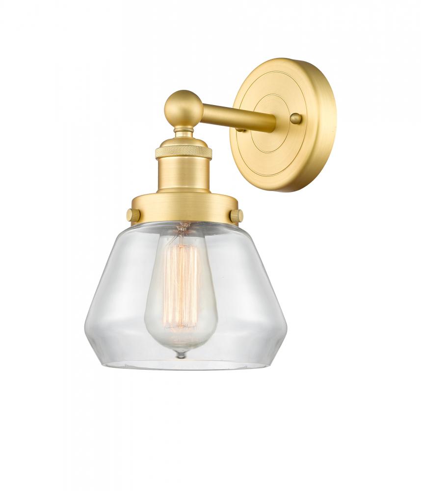 Fulton - 1 Light - 7 inch - Satin Gold - Sconce