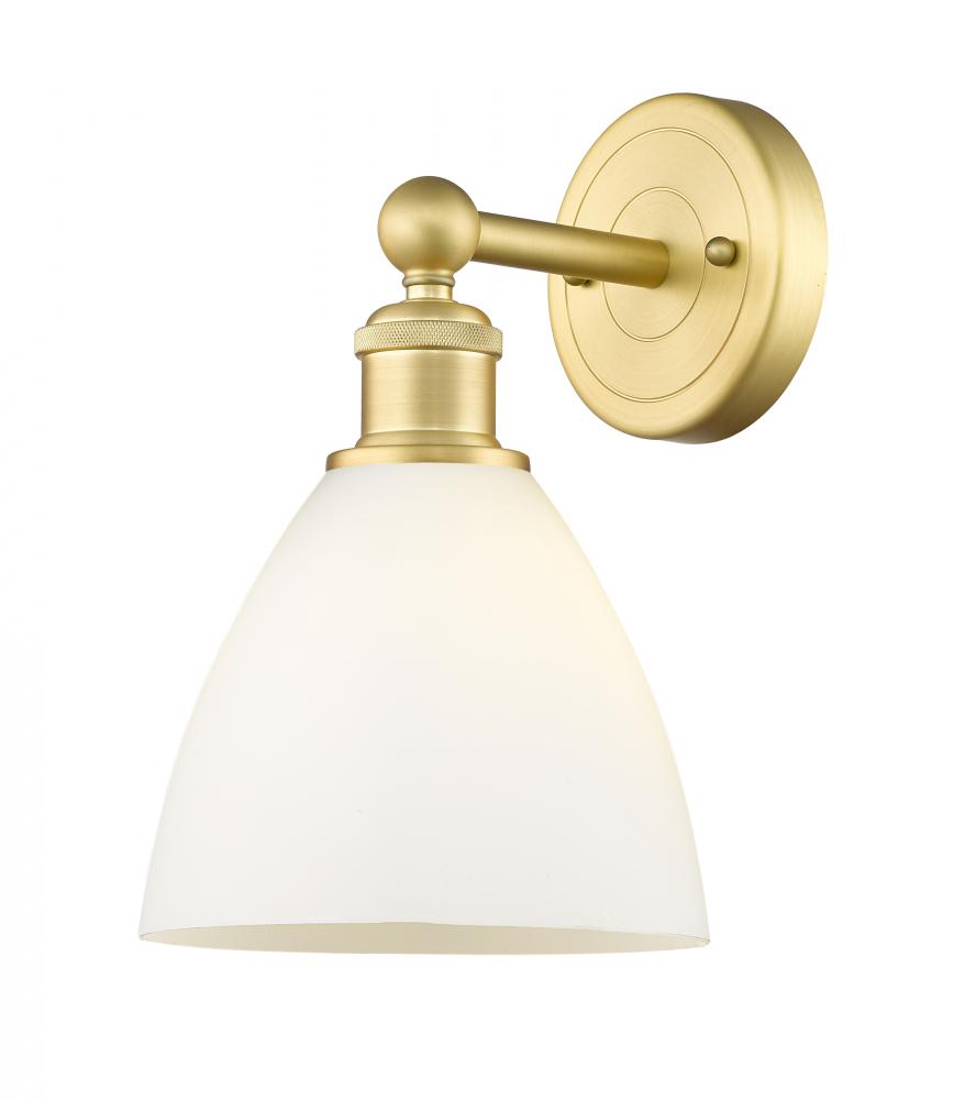 Bristol - 1 Light - 8 inch - Satin Gold - Sconce