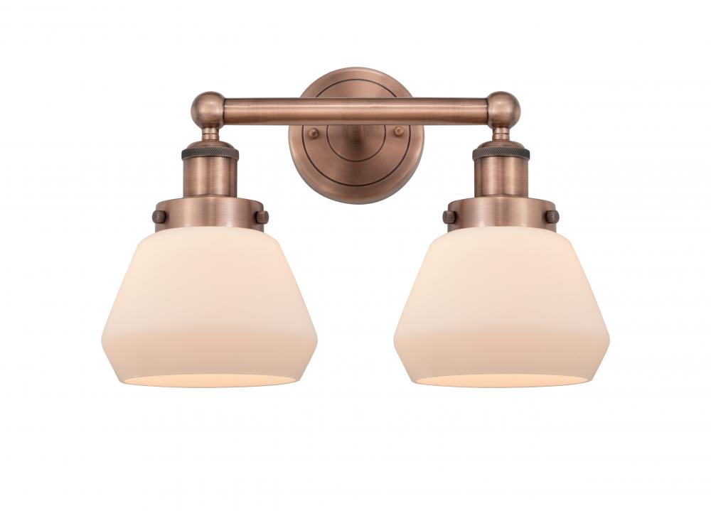 Fulton - 2 Light - 16 inch - Antique Copper - Bath Vanity Light