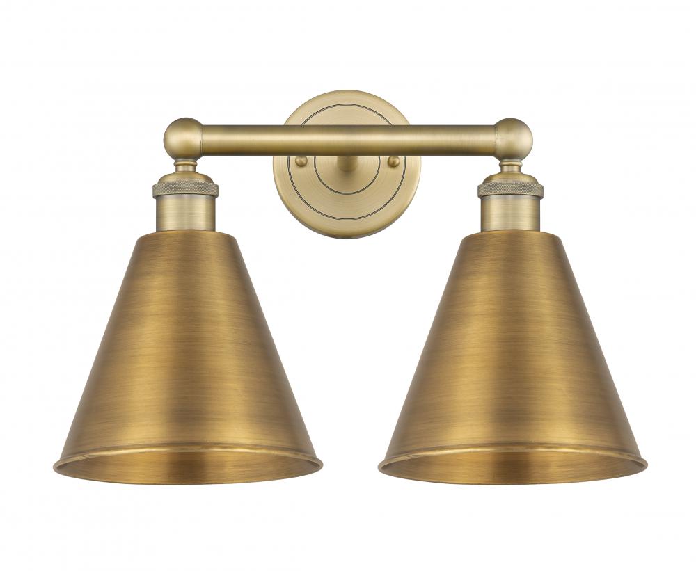 Berkshire - 2 Light - 17 inch - Brushed Brass - Bath Vanity Light