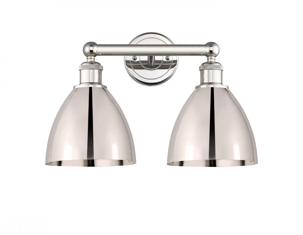 Bristol - 2 Light - 17 inch - Polished Nickel - Bath Vanity Light