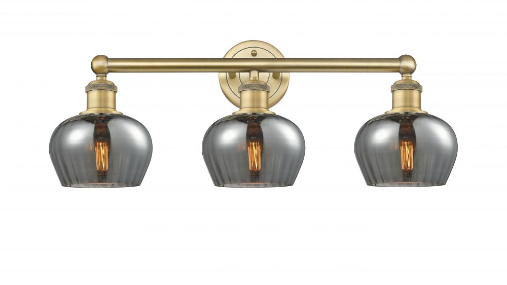 Fenton - 3 Light - 25 inch - Brushed Brass - Bath Vanity Light