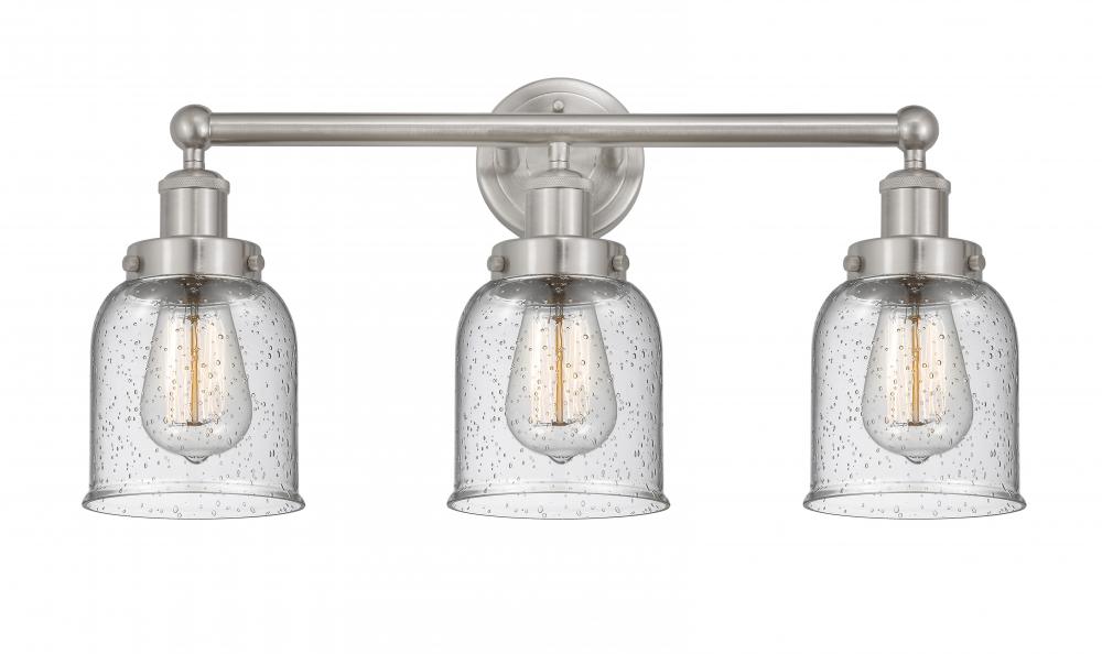 Bell - 3 Light - 23 inch - Brushed Satin Nickel - Bath Vanity Light