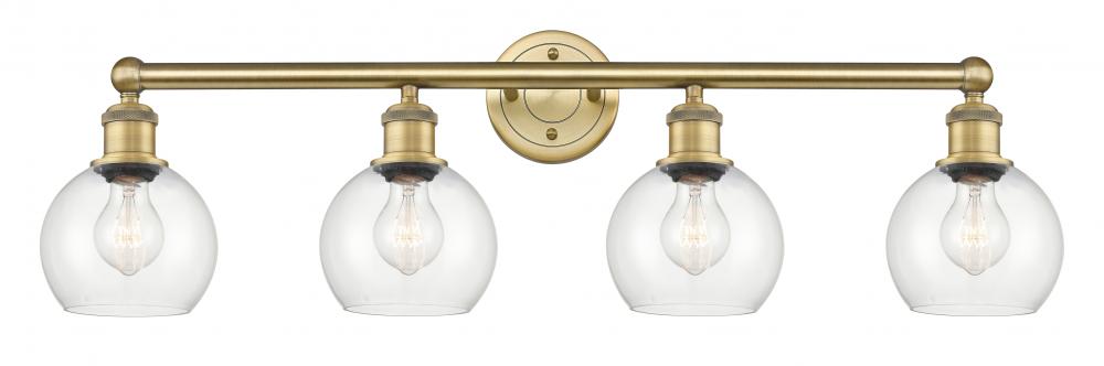 Athens - 4 Light - 33 inch - Brushed Brass - Bath Vanity Light