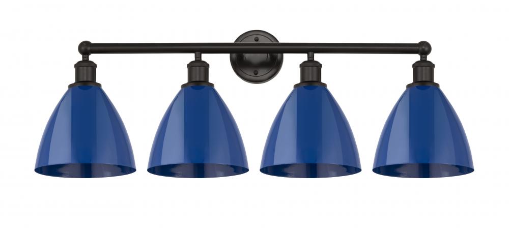 Plymouth - 4 Light - 35 inch - Oil Rubbed Bronze - Bath Vanity Light