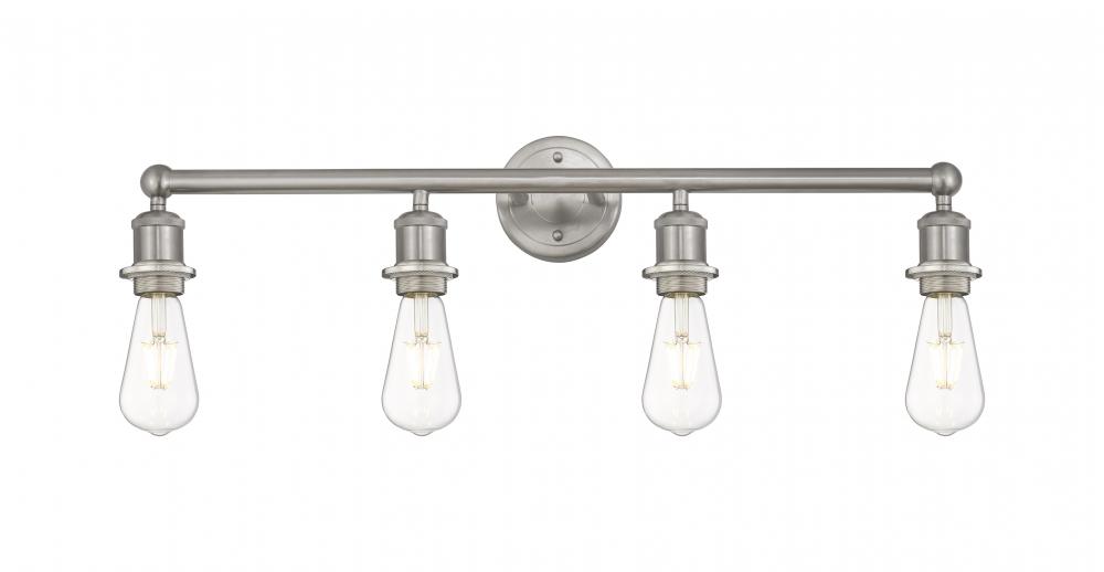 Edison - 4 Light - 29 inch - Satin Nickel - Bath Vanity Light