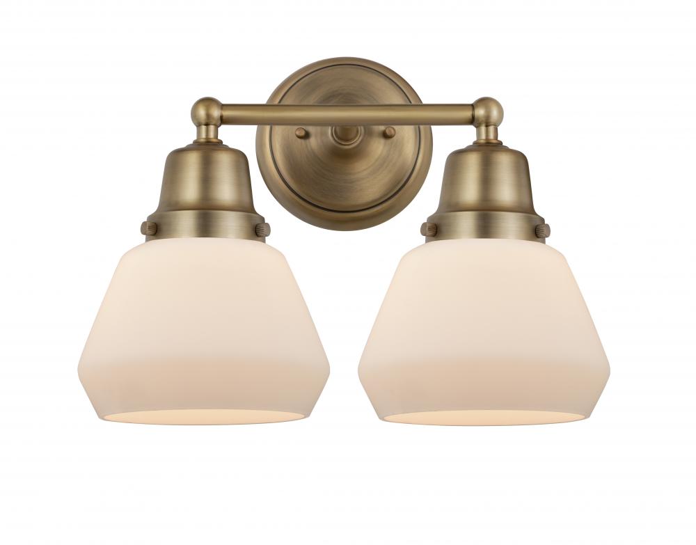 Fulton - 2 Light - 15 inch - Brushed Brass - Bath Vanity Light