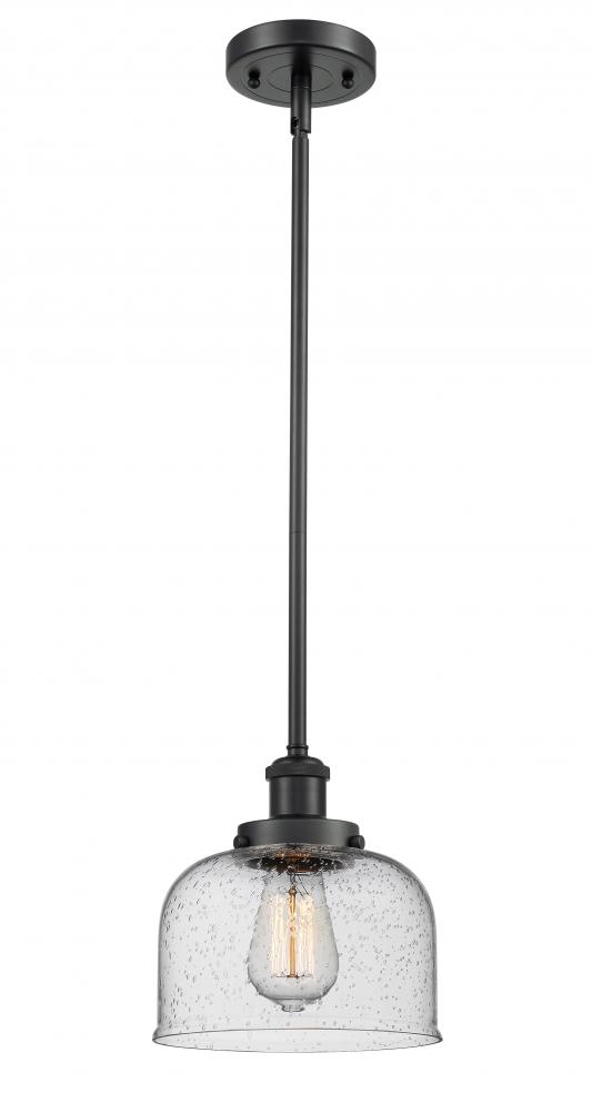 Bell - 1 Light - 8 inch - Matte Black - Mini Pendant