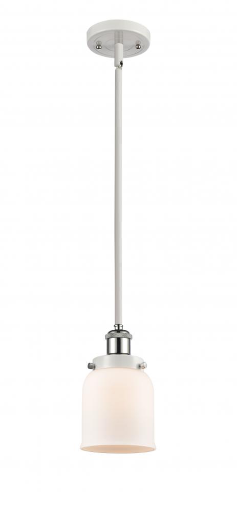 Bell - 1 Light - 5 inch - White Polished Chrome - Mini Pendant