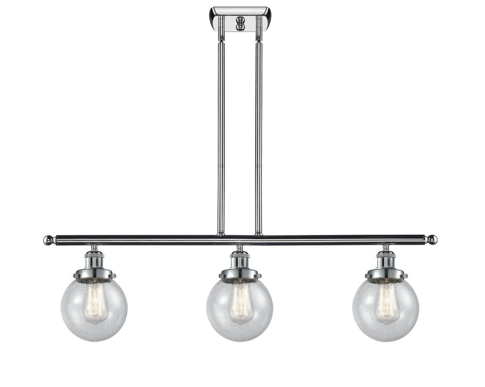 Beacon - 3 Light - 36 inch - Polished Chrome - Stem Hung - Island Light