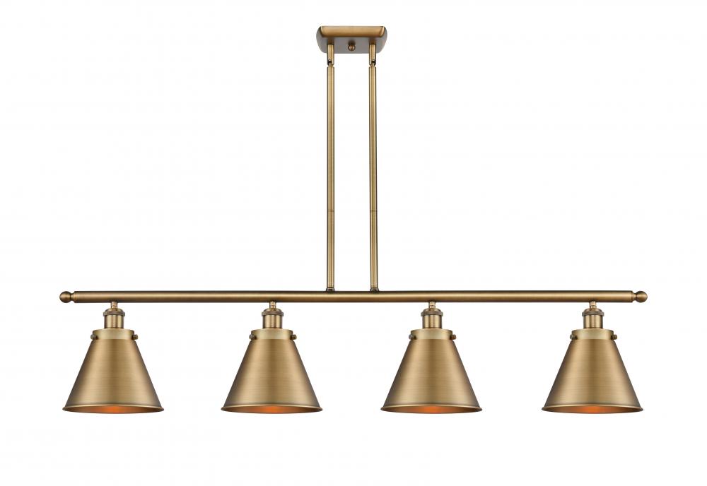 Appalachian - 4 Light - 48 inch - Brushed Brass - Stem Hung - Island Light