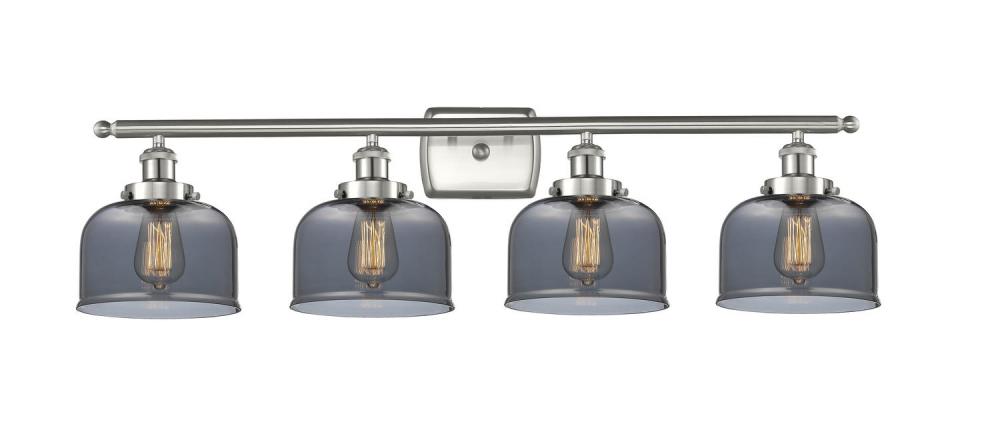 Bell - 4 Light - 38 inch - Brushed Satin Nickel - Bath Vanity Light