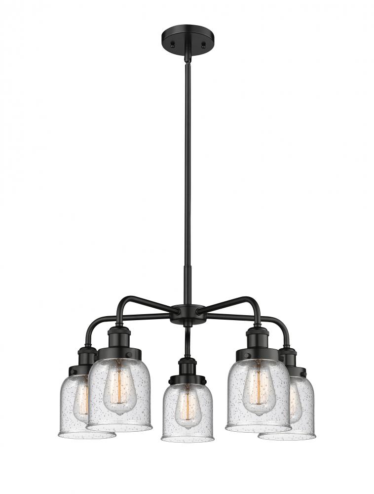 Cone - 5 Light - 24 inch - Matte Black - Chandelier