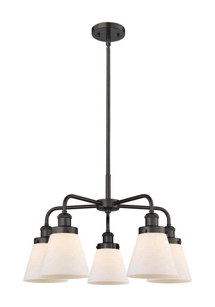 Cone - 5 Light - 25 inch - Oil Rubbed Bronze - Chandelier