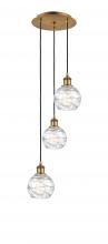 Innovations Lighting 113B-3P-BB-G1213-6 - Athens Deco Swirl - 3 Light - 12 inch - Brushed Brass - Cord hung - Multi Pendant