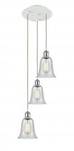 Innovations Lighting 113B-3P-WPC-G2812 - Hanover - 3 Light - 13 inch - White Polished Chrome - Cord Hung - Multi Pendant