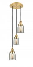 Innovations Lighting 113F-3P-SG-G58 - Cone - 3 Light - 12 inch - Satin Gold - Cord hung - Multi Pendant