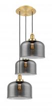 Innovations Lighting 113F-3P-SG-G73-L - Cone - 3 Light - 18 inch - Satin Gold - Cord hung - Multi Pendant