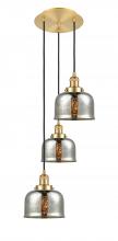 Innovations Lighting 113F-3P-SG-G78 - Cone - 3 Light - 14 inch - Satin Gold - Cord hung - Multi Pendant