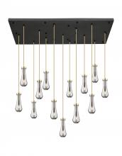 Innovations Lighting 154BK-451-1P-CB-G451-4SM - Owego - 13 Light - 54 inch - Brushed Champagne Bronze - Multi Pendant