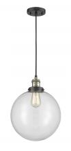 Innovations Lighting 201C-BAB-G202-12-LED - Beacon - 1 Light - 12 inch - Black Antique Brass - Cord hung - Mini Pendant
