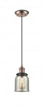 Innovations Lighting 201CBP-ACBK-G58 - Bell - 1 Light - 5 inch - Antique Copper - Cord hung - Mini Pendant