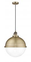 Innovations Lighting 201CSW-BB-HFS-122-BB-LED - Hampden - 1 Light - 13 inch - Brushed Brass - Cord hung - Pendant