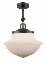 Innovations Lighting 201F-BAB-G541 - Oxford - 1 Light - 12 inch - Black Antique Brass - Semi-Flush Mount