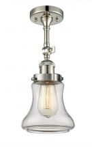 Innovations Lighting 201F-PN-G192 - Bellmont - 1 Light - 6 inch - Polished Nickel - Semi-Flush Mount