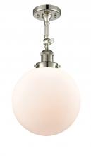 Innovations Lighting 201F-PN-G201-10 - Beacon - 1 Light - 10 inch - Polished Nickel - Semi-Flush Mount