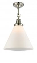 Innovations Lighting 201F-PN-G41-L - Cone - 1 Light - 12 inch - Polished Nickel - Semi-Flush Mount