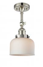 Innovations Lighting 201F-PN-G71 - Bell - 1 Light - 8 inch - Polished Nickel - Semi-Flush Mount