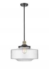 Innovations Lighting 201S-BAB-G694-16-LED - Bridgeton - 1 Light - 16 inch - Black Antique Brass - Stem Hung - Mini Pendant