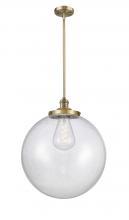 Innovations Lighting 201S-BB-G204-18-LED - Beacon - 1 Light - 18 inch - Brushed Brass - Stem Hung - Pendant