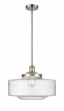 Innovations Lighting 201S-SN-G694-16-LED - Bridgeton - 1 Light - 16 inch - Brushed Satin Nickel - Stem Hung - Mini Pendant