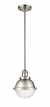 Innovations Lighting 201S-SN-HFS-64-SN - Hampden - 1 Light - 7 inch - Brushed Satin Nickel - Stem Hung - Mini Pendant