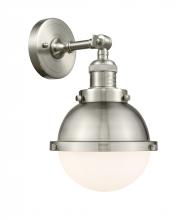 Innovations Lighting 203-SN-HFS-61-SN-LED - Hampden - 1 Light - 7 inch - Brushed Satin Nickel - Sconce