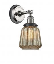 Innovations Lighting 203BP-PNBK-G146 - Chatham - 1 Light - 7 inch - Polished Nickel - Sconce