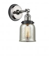 Innovations Lighting 203BP-PNBK-G58 - Bell - 1 Light - 5 inch - Polished Nickel - Sconce