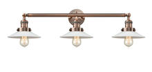 Innovations Lighting 205-AC-G1-LED - Halophane - 3 Light - 33 inch - Antique Copper - Bath Vanity Light