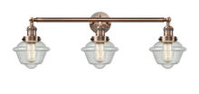 Innovations Lighting 205-AC-G534 - Oxford - 3 Light - 34 inch - Antique Copper - Bath Vanity Light