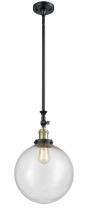 Innovations Lighting 206-BAB-G204-12 - Beacon - 1 Light - 12 inch - Black Antique Brass - Stem Hung - Adjustable Mini Pendant