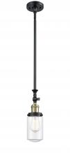 Innovations Lighting 206-BAB-G312-LED - Dover - 1 Light - 5 inch - Black Antique Brass - Stem Hung - Adjustable Mini Pendant