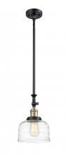Innovations Lighting 206-BAB-G713-LED - Bell - 1 Light - 8 inch - Black Antique Brass - Stem Hung - Adjustable Mini Pendant